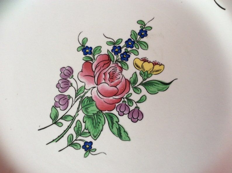 Set of dessert plates from the Lunéville manufacture