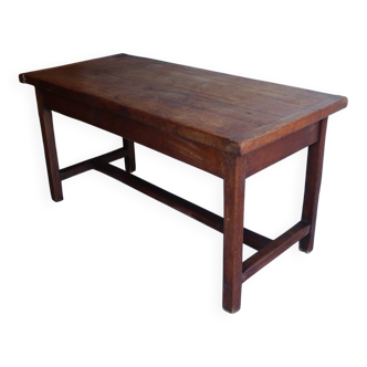 Old farmhouse table in solid oak