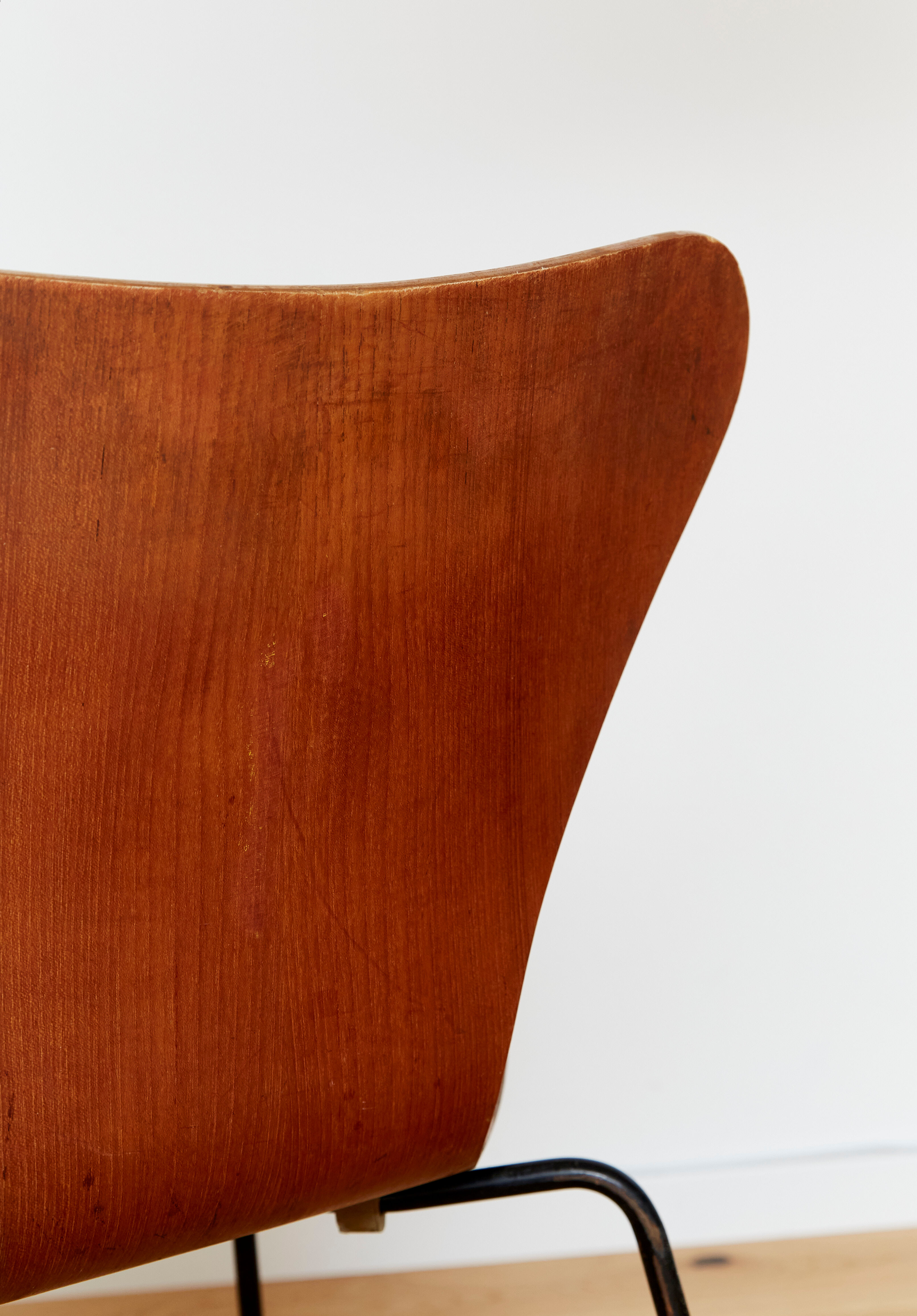 Chaise Arne Jacobsen 3107 en teck pour Fritz Hansen