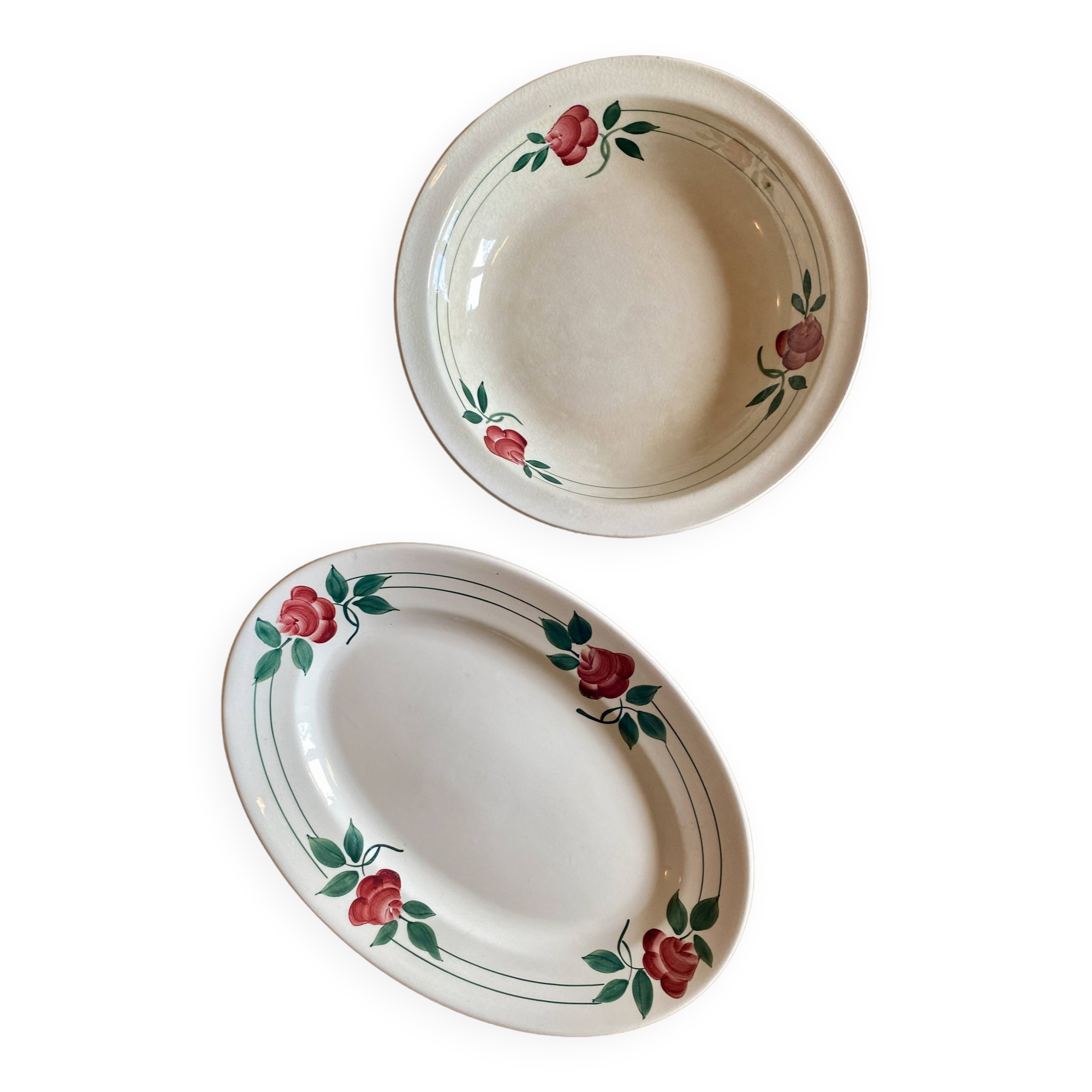 Set of 2 old Mado model dishes