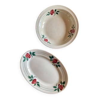 Set of 2 old Mado model dishes