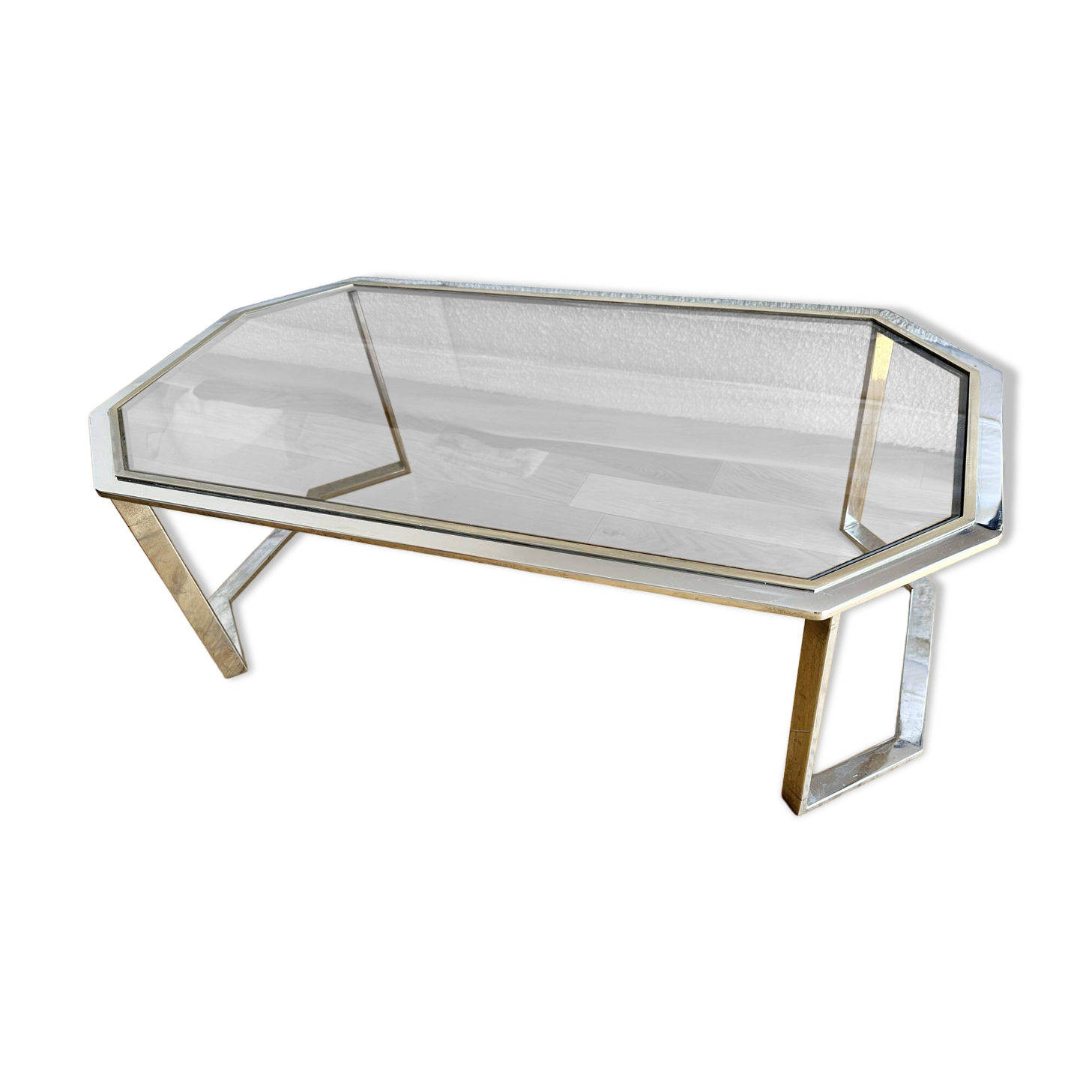 Table basse métal Chromé