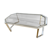 Table basse métal Chromé