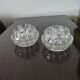 Set of 2 glass balls - flower spikes