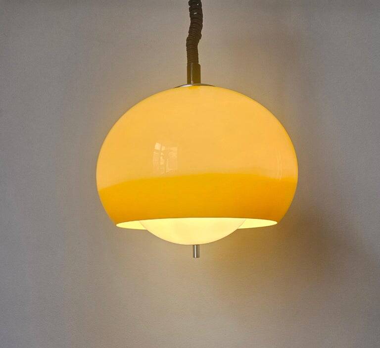 Rare Midcentury Pendant Meblo, Harvey Guzzini, Italy, 1970s