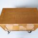 1960s low bar cabinet on wheels