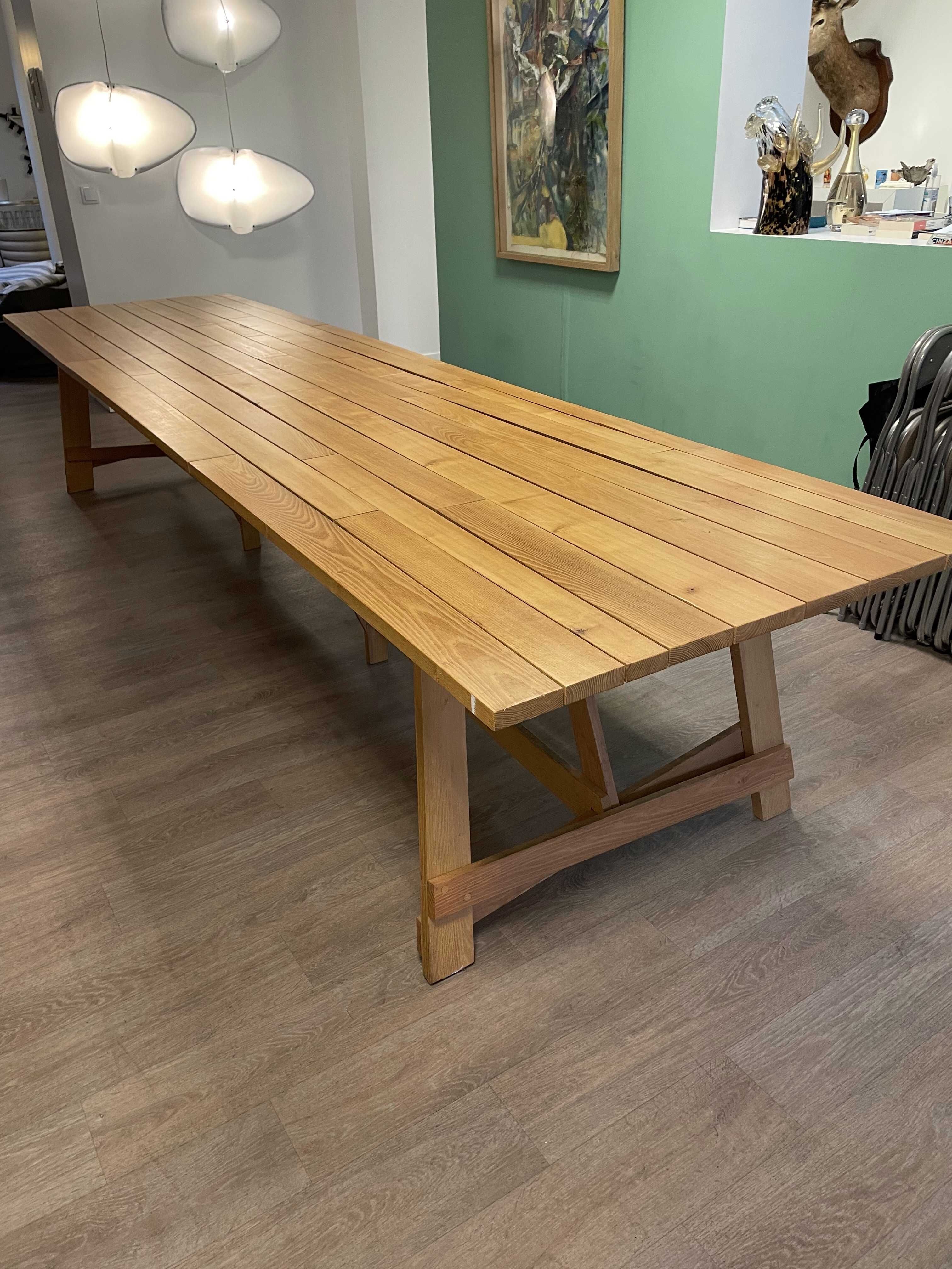 Wooden table in solid