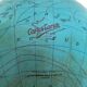 Globe terrestre tripode Taride verre de 1967 - 28 cm