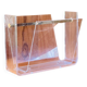 Plexiglas & brass magazine rack by David Lange, 1970s