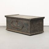 Antique Folk Art Painted bridal chest