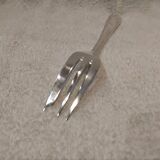 Silver-plated metal stew fork by Christofle silversmiths, Atlas model