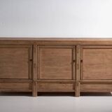 Ancien buffet en bois de pin à trois portes (vers 1920)
