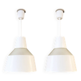 Paire de suspensions Holophane Prismopal, 1960