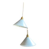 Vintage lampshade in customizable enameled sheet metal