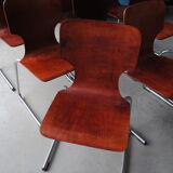 Set of 9 Pagolz style chairs