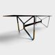 Smoked glass & chrome table design – 1970s Italian style