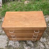 Vintage chest of drawers compass feet