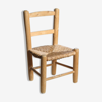 Chair rustic wooden