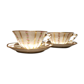 Duo de tasses en porcelaine Legrand