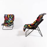 Foldable Pop Art lounge chairs, 1990’s