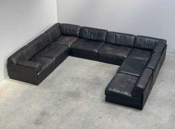 XXL modular De Sede DS76 sofa / daybed, Swiss design 1970s