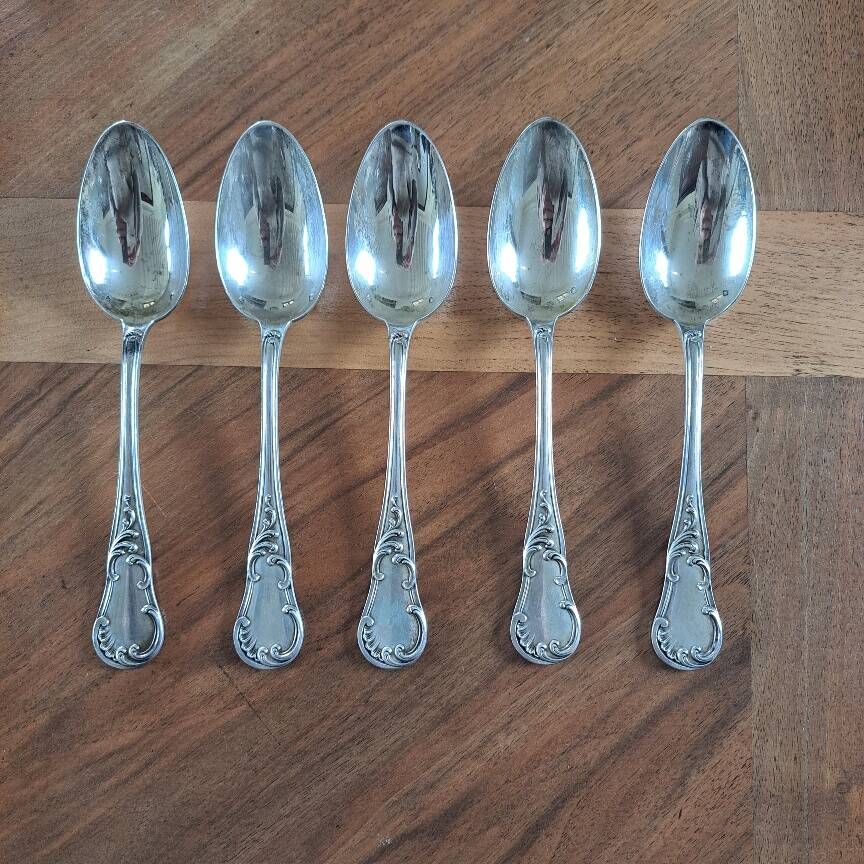 Solid silver spoons 1st grade 925° Master Goldsmith Prudent Quitte 1882