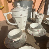 Frélon Frères porcelain service - 12 cups + coffee pot + milk jug F