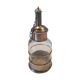 Glass and metal sugar sprinkler