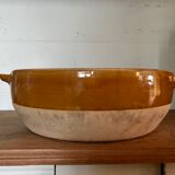 Glazed terracotta dish