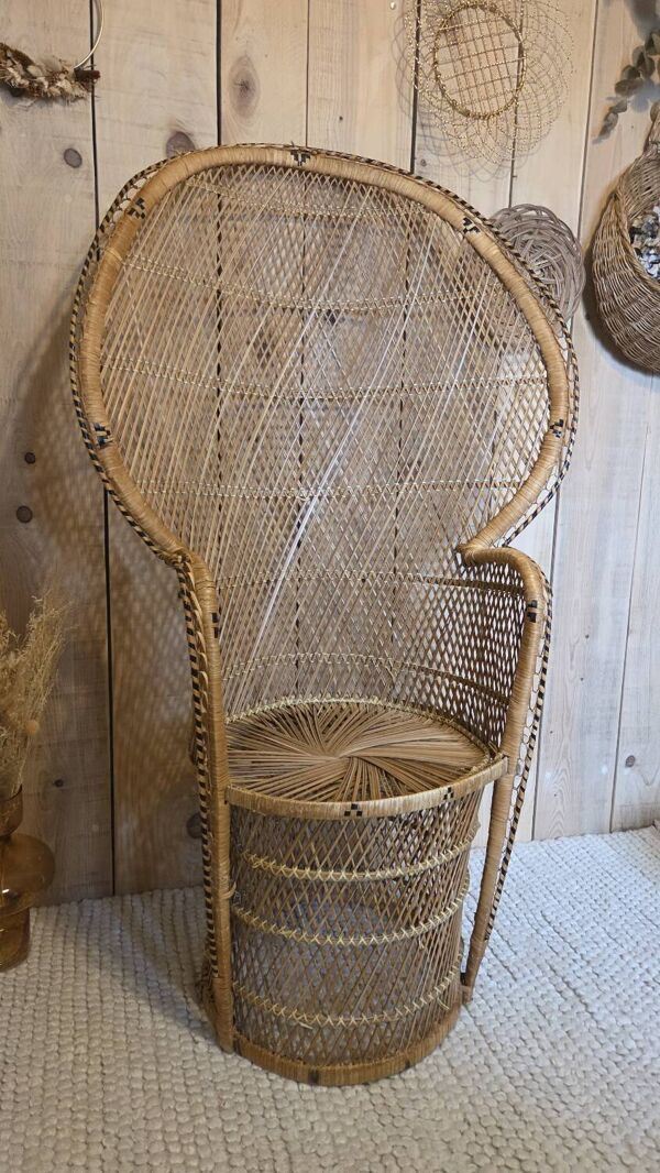 Fauteuil Emmanuelle  en rotin