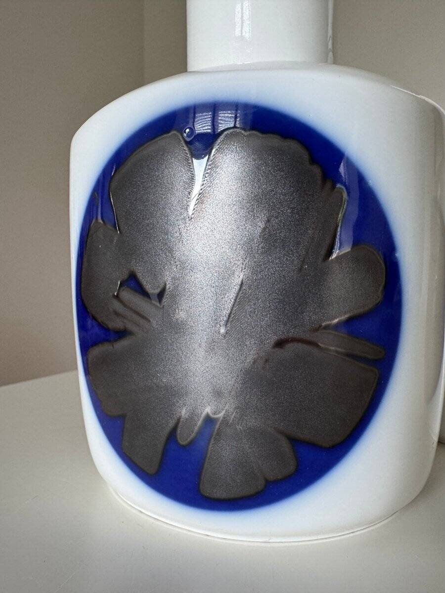 Paire de lampes de table en porcelaine, Bing & Grøndahl, Danemark, années 1960, ensemble de 2.