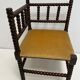 Corner chair wood turned 50s-60s