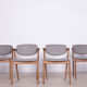 Model 42 oak dining chairs by Kai Kristiansen for Schou Andersen, 1960s, set of 4