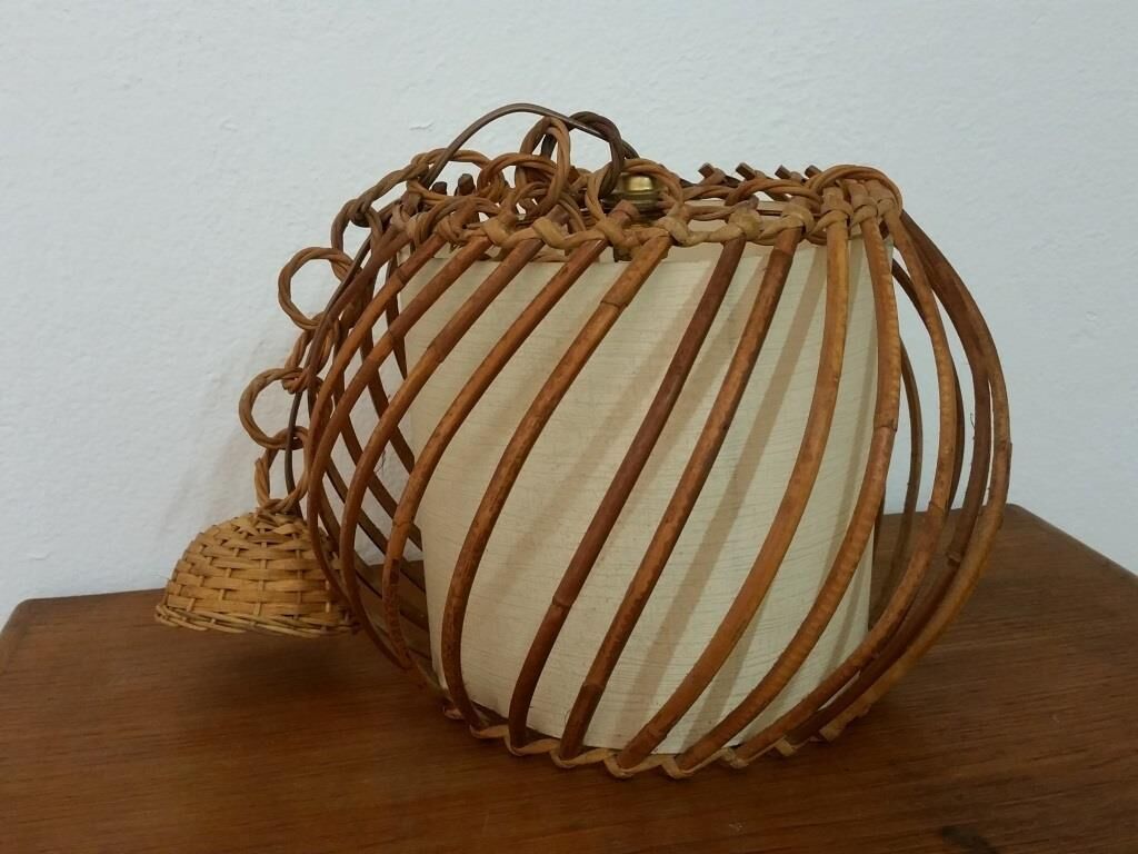 Hanging lamp wicker