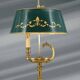 Directoire Style Gilt Solid Bronze Bouillotte Lamp "Lucien Gau"