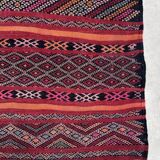 Moroccan Kilim Zemmour rug red - 150 x 285 cm