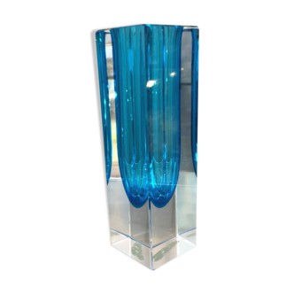 Soliflore vase in murano glass venice turquoise