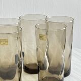 5 smoked water glasses France