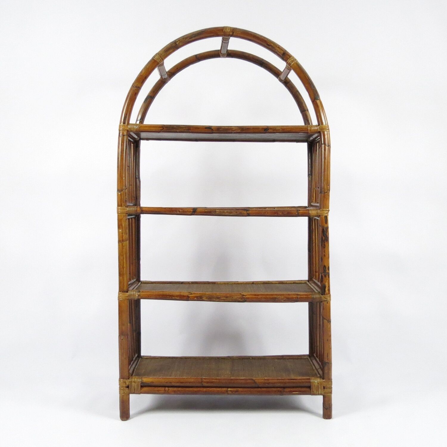 Bamboo and rattan shelf, 1970s