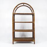 Bamboo and rattan shelf, 1970s