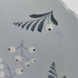 Mid-Century Modern French Blue Plate by Eva Jancke-Björk for Bo Fajans, Sweden