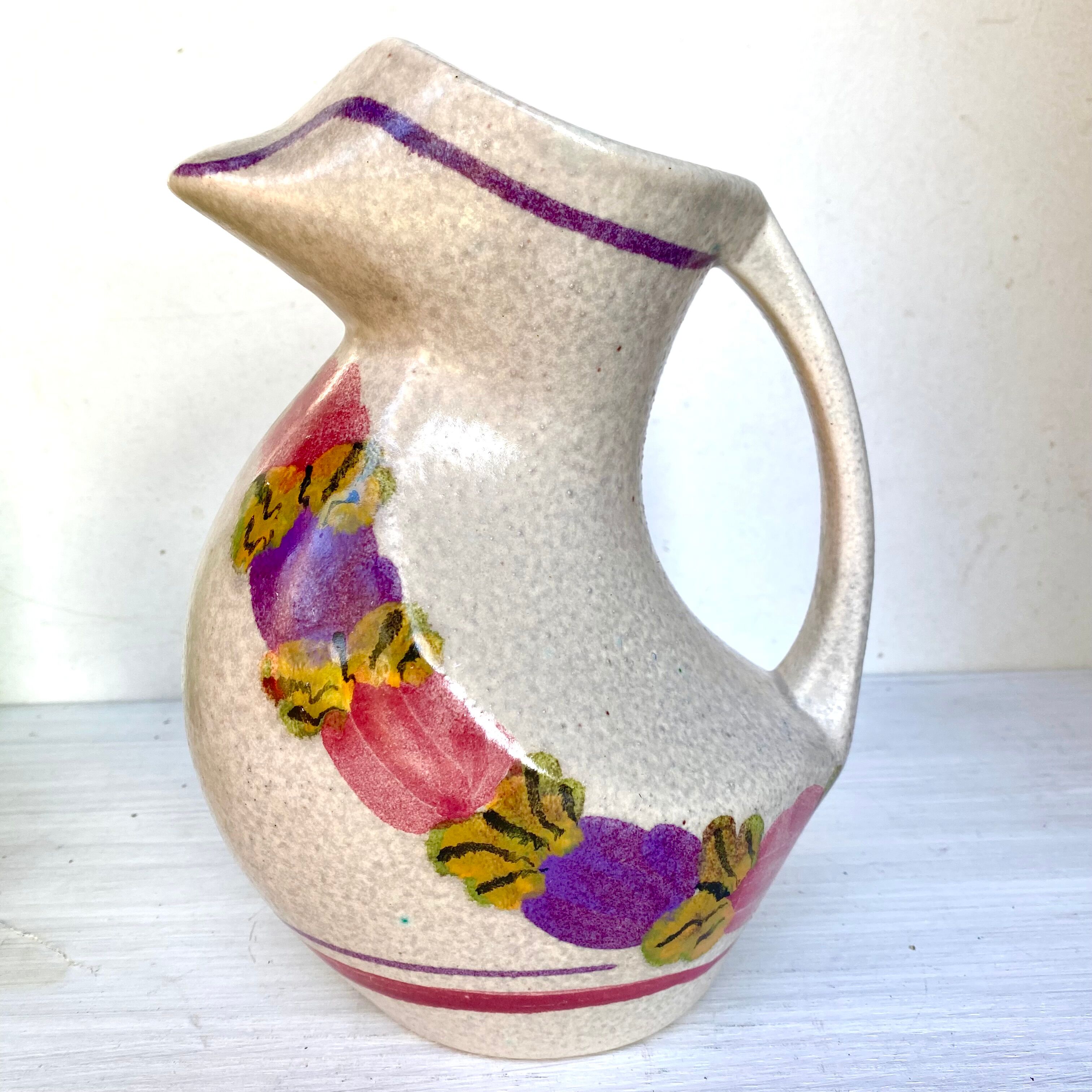Vintage ceramic pitcher from Pornic Ninon