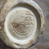 Vase en grès signé, vers 1940