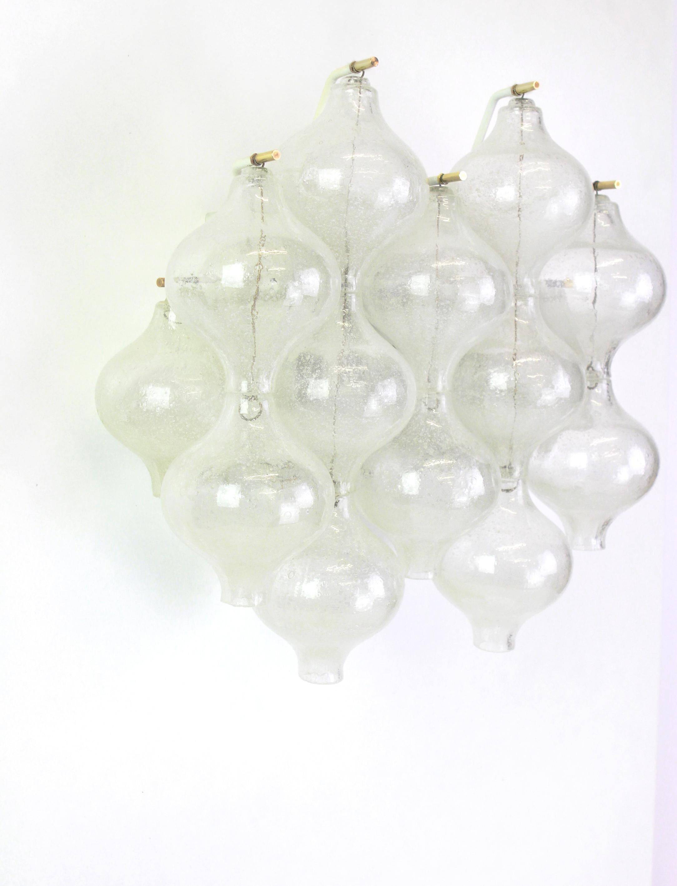 Pairs of large wall sconces 'Tulipan' Kalmar, Austria, 1970s