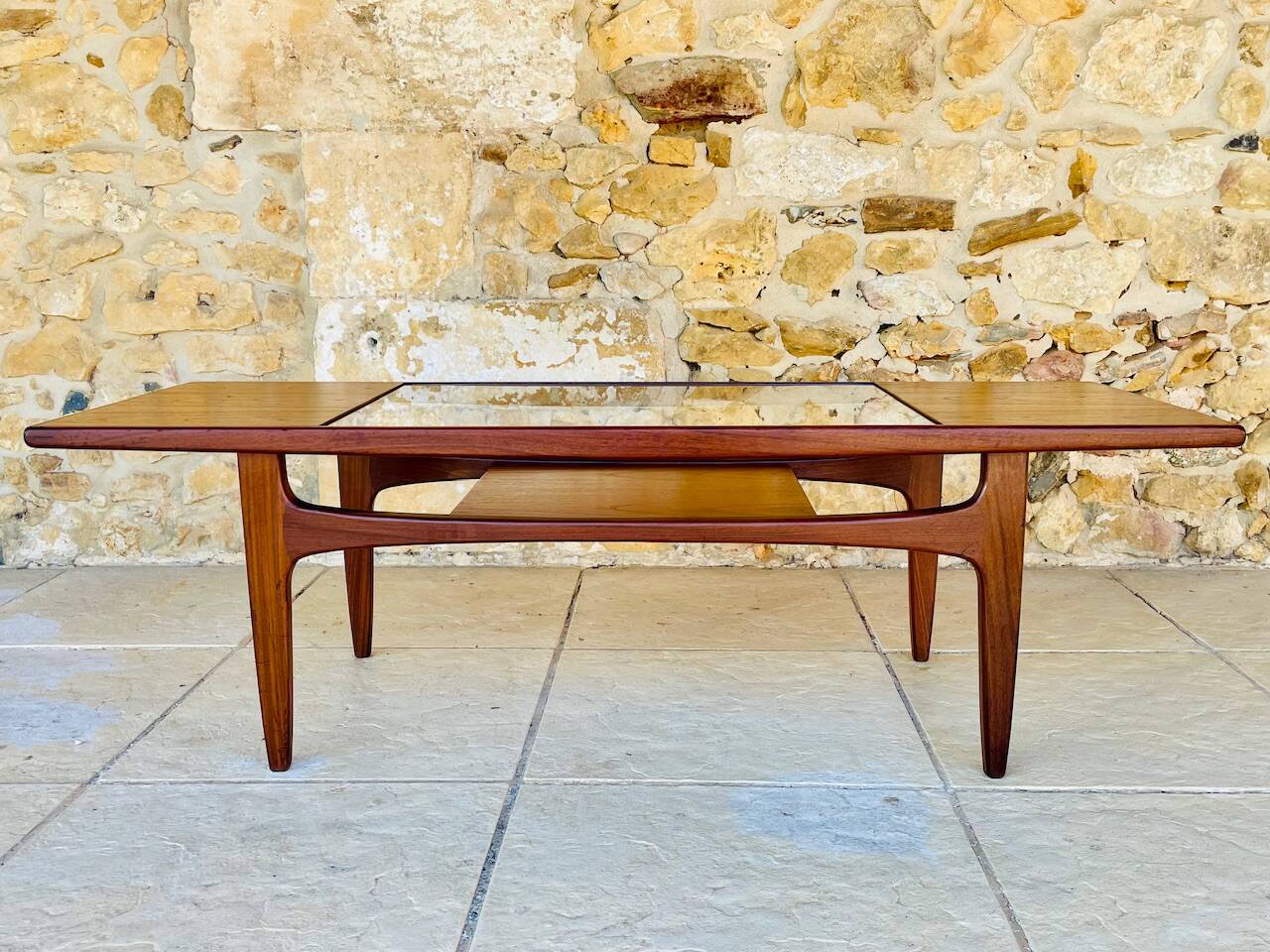 Vintage Teak and Glass Coffee Table by G Plan, Circa 1960s