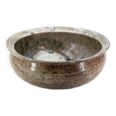 Large hollow stoneware dish by Cécile Dein, 1960s