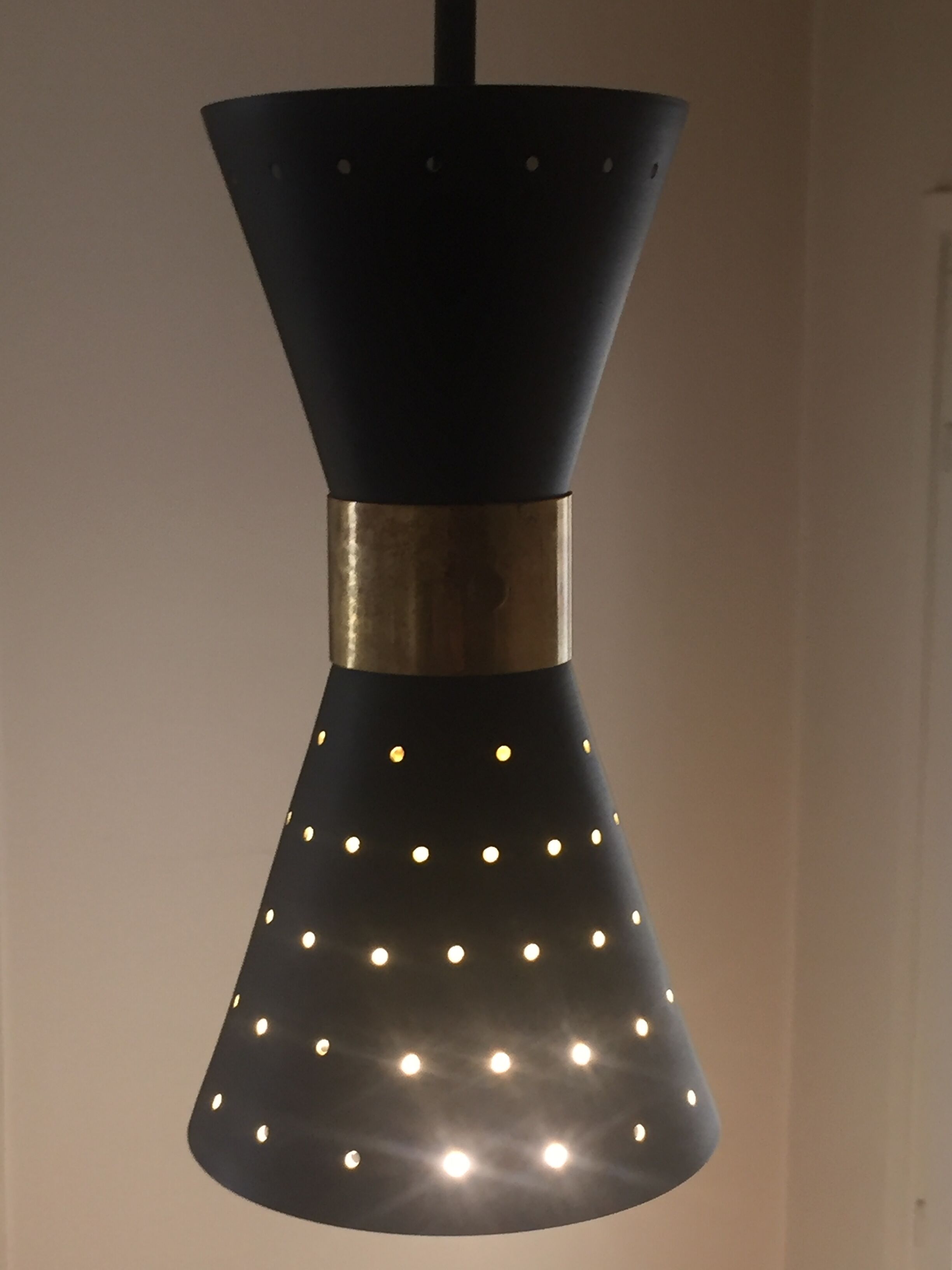 Chandelier in the style of the Italian creations of the 50s