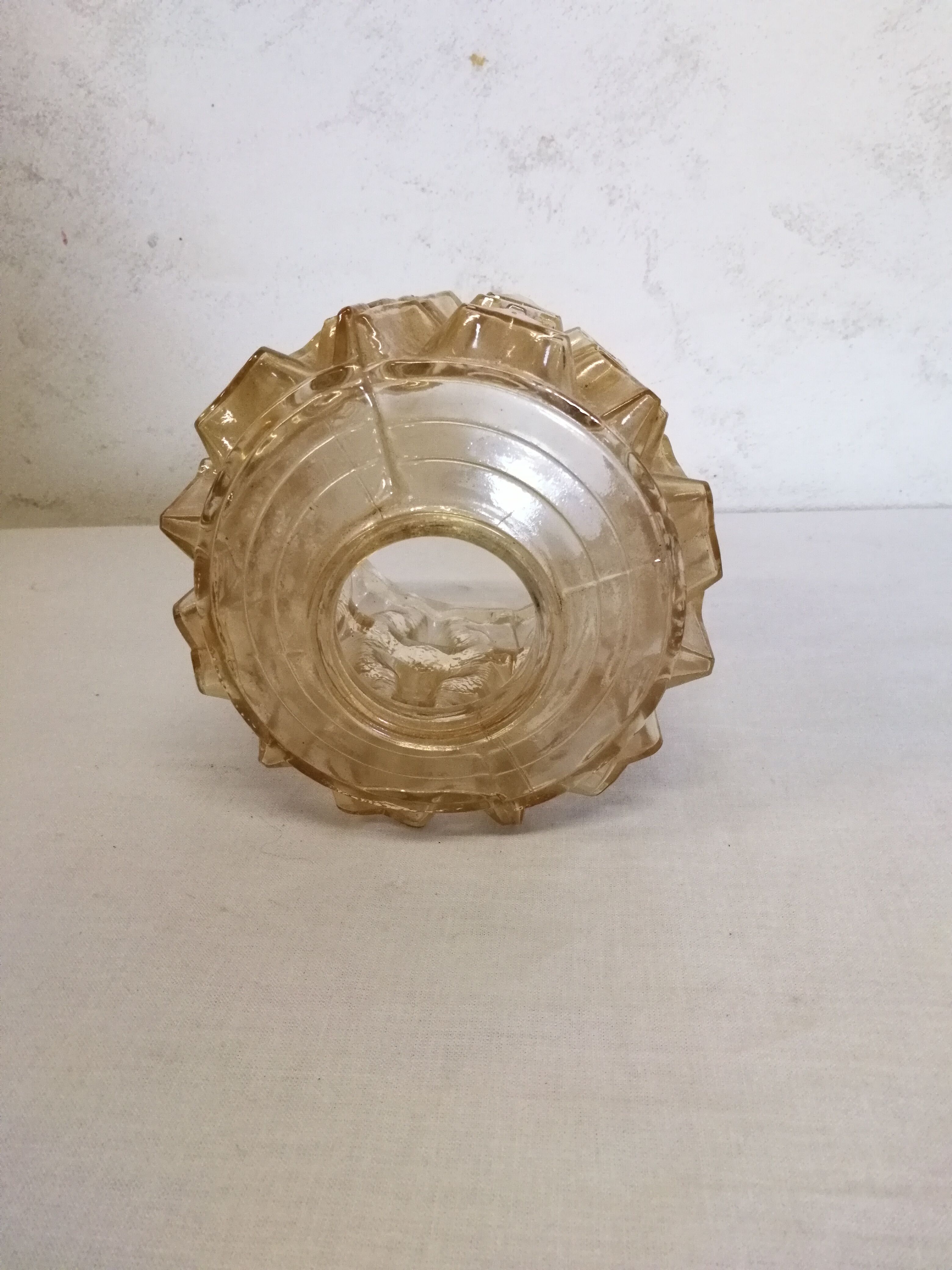 Smoked glass globe for wall lamps or suspension