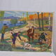 School poster editions Nightingale Montmorillon Vienna, hunting and fair vintage 1960