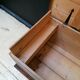 Large vintage chest old wooden trunk